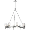 Aurind Ring Chandelier - 8 Light - Crystal