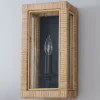 Bamboo Wrapped Frame Sconce