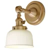 Banner Swing Arm Bath Sconce - Metal Bowl