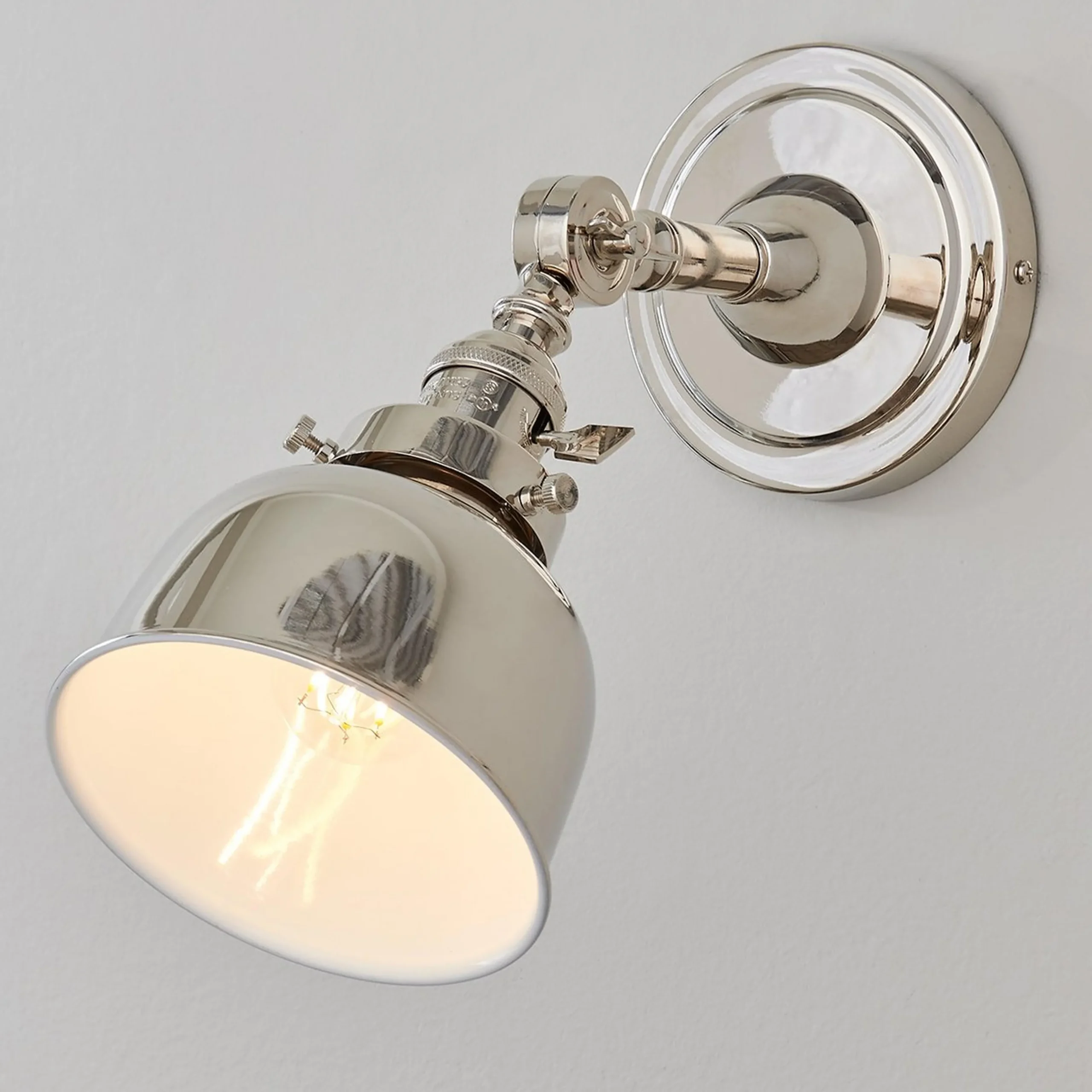 Banner Swing Arm Bath Sconce - Metal Bowl