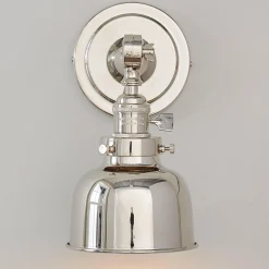 Banner Swing Arm Bath Sconce - Metal Bowl
