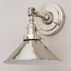 Banner Swing Arm Bath Sconce - Metal Triangular