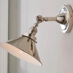 Banner Swing Arm Bath Sconce - Metal Triangular