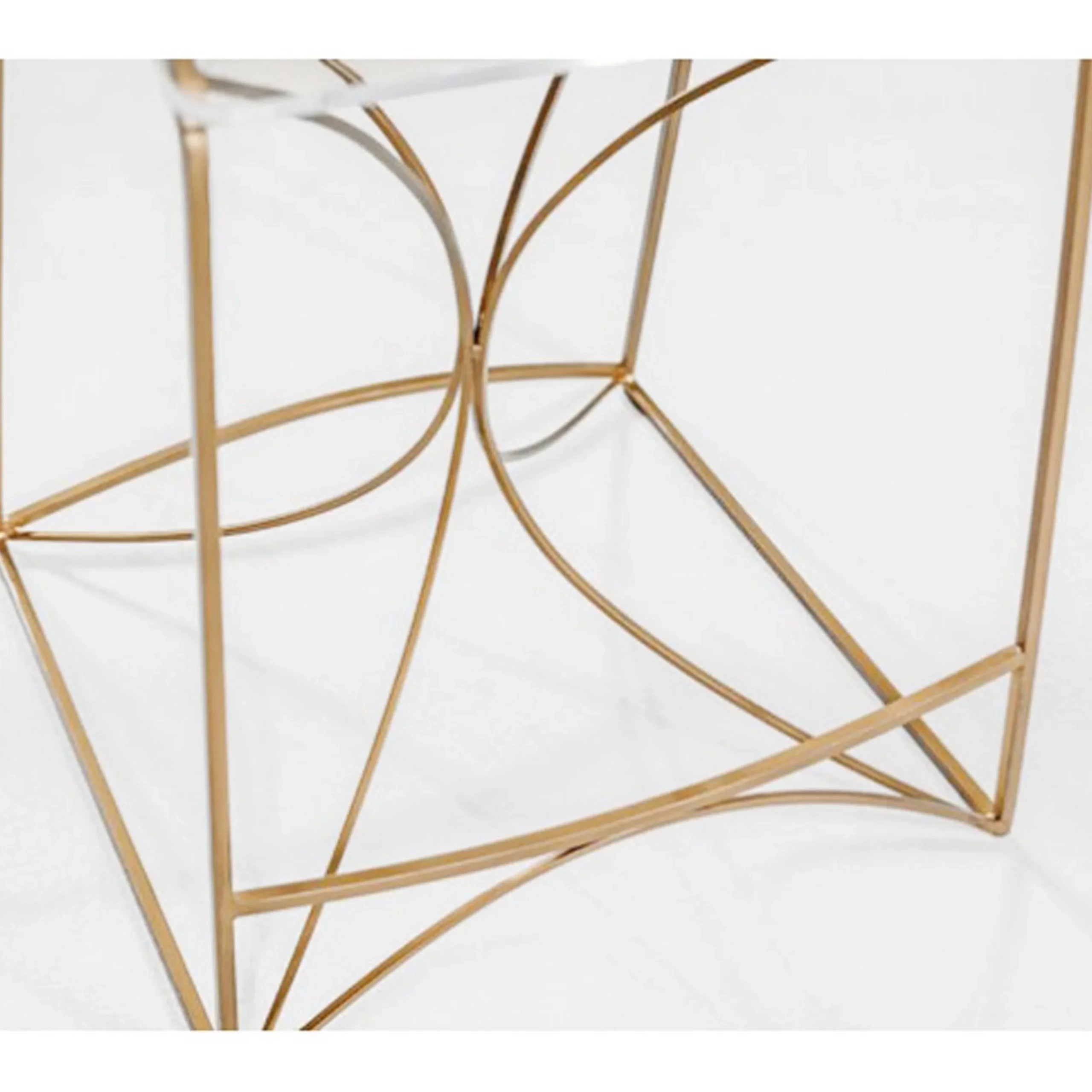 Bardot Lucite Curve Counter Stool