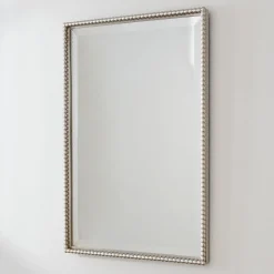 Beaded Beveled Mirror - Rectangular
