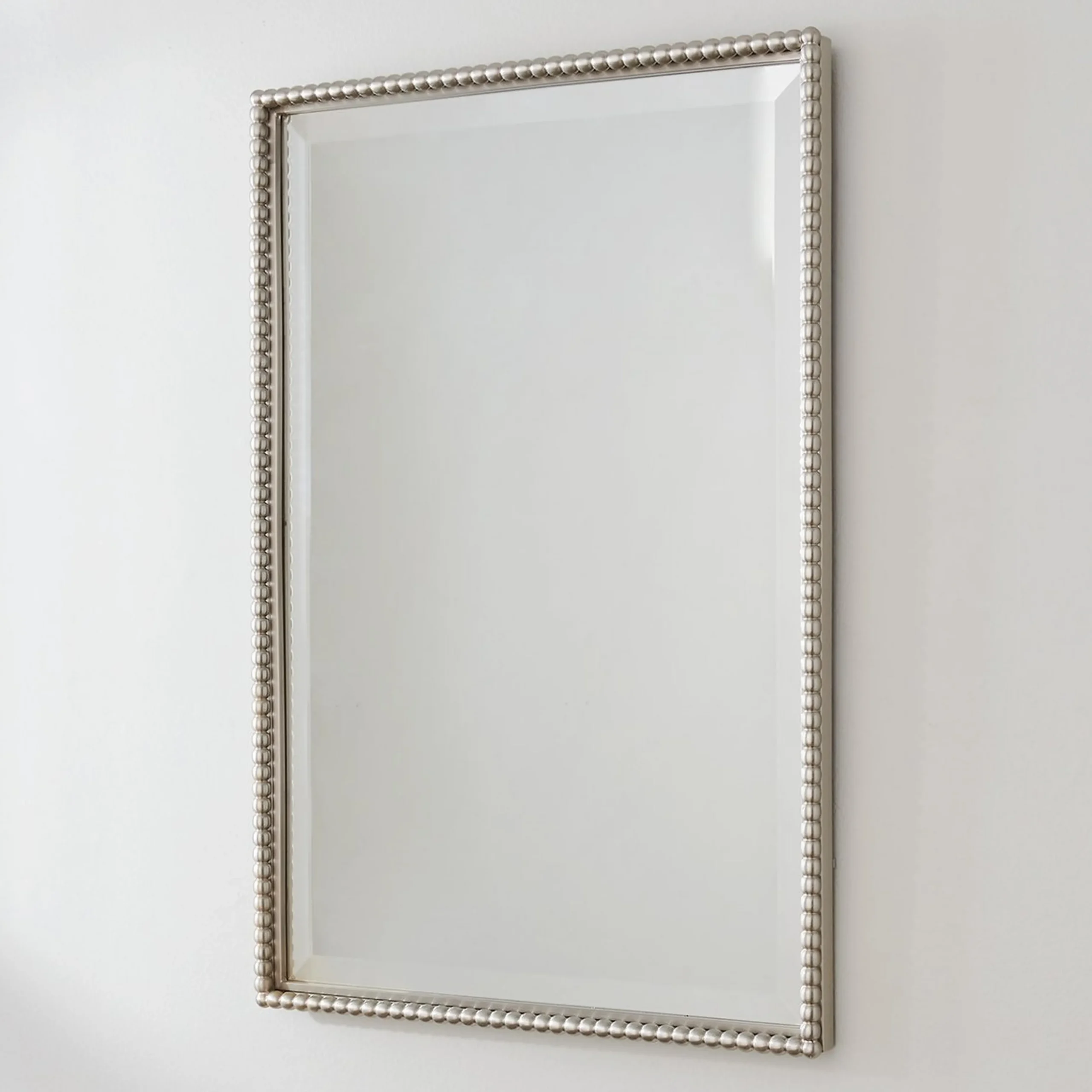 Beaded Beveled Mirror - Rectangular