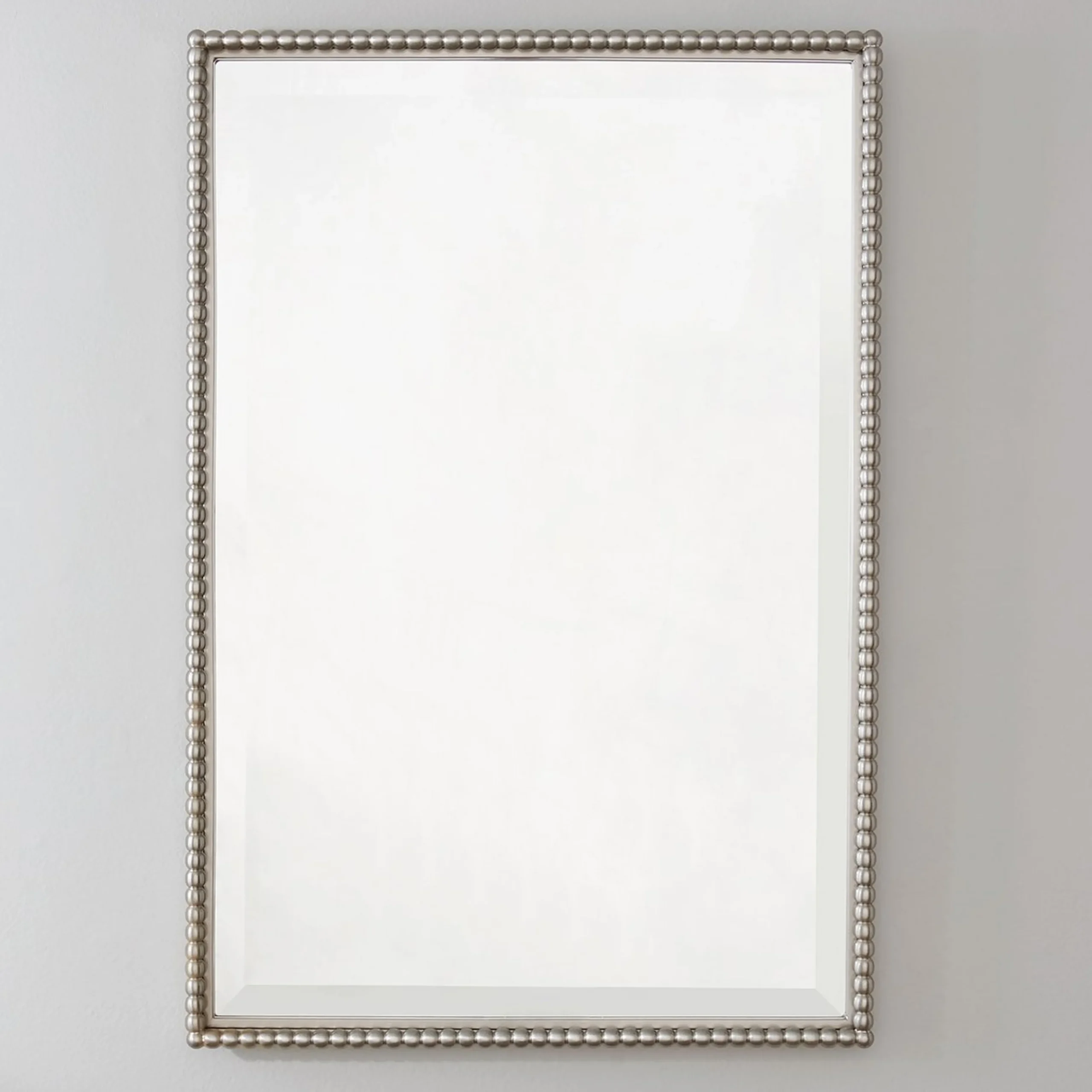 Beaded Beveled Mirror - Rectangular