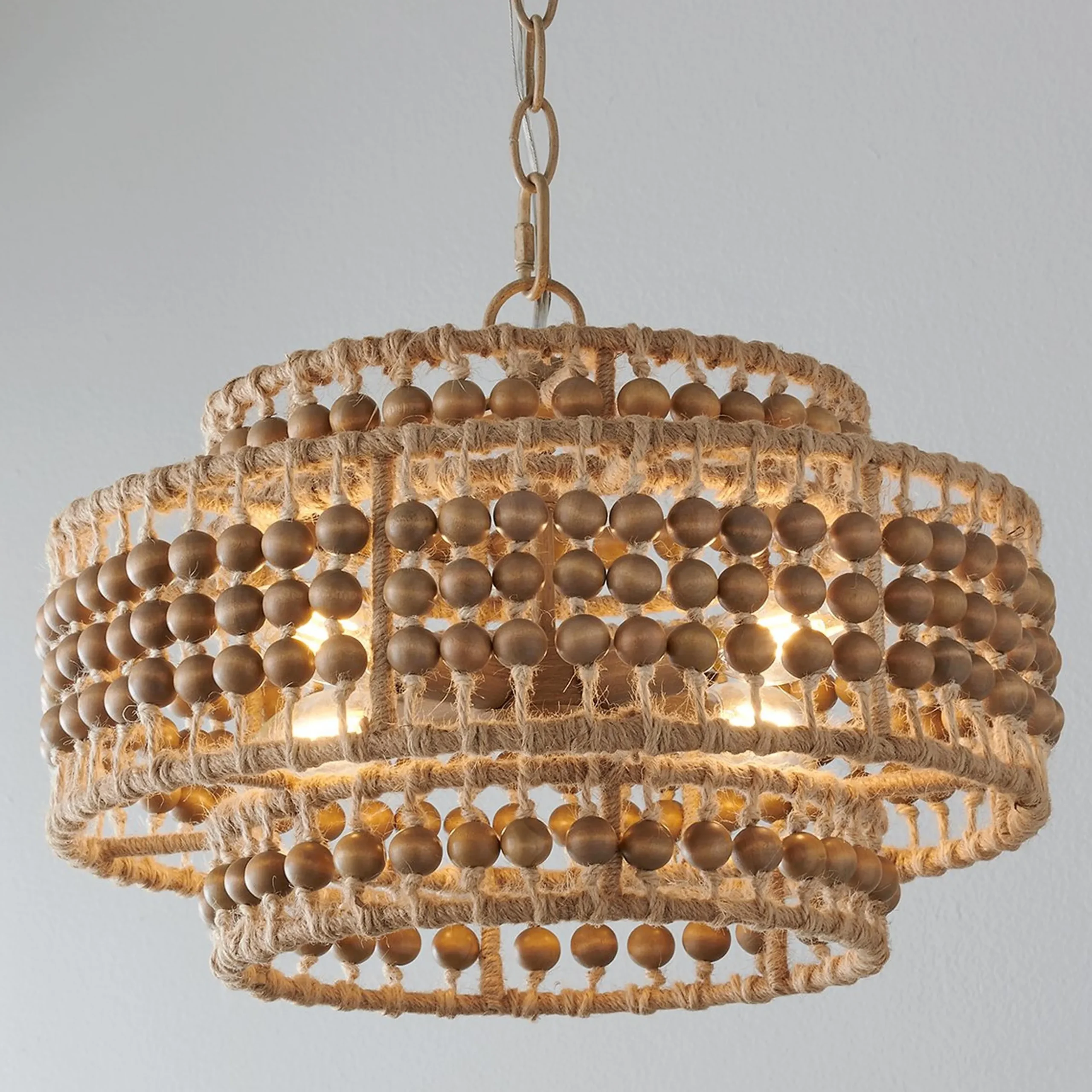 Beaded Bliss Drum Chandelier