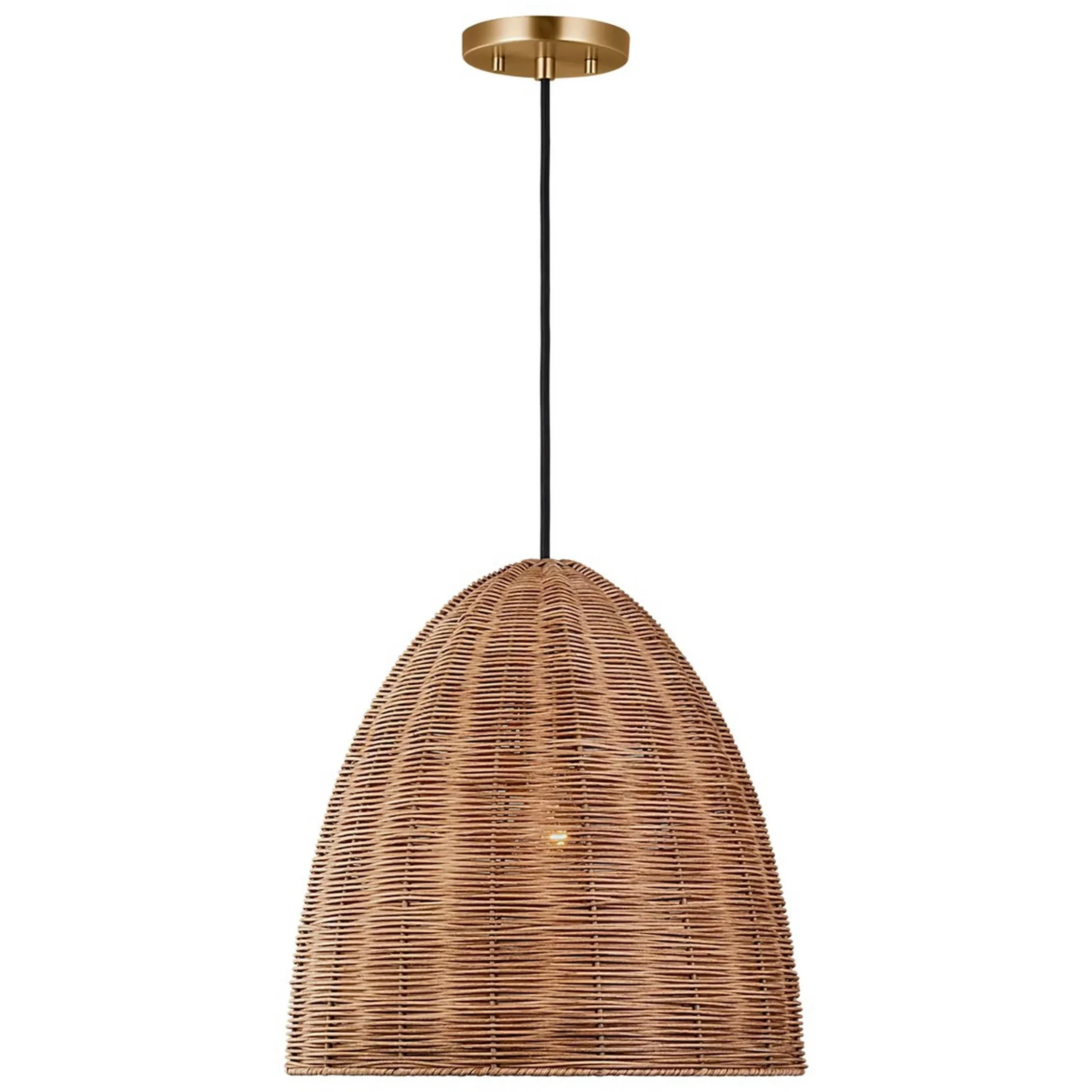 Bentlee Wicker Pendant - Large