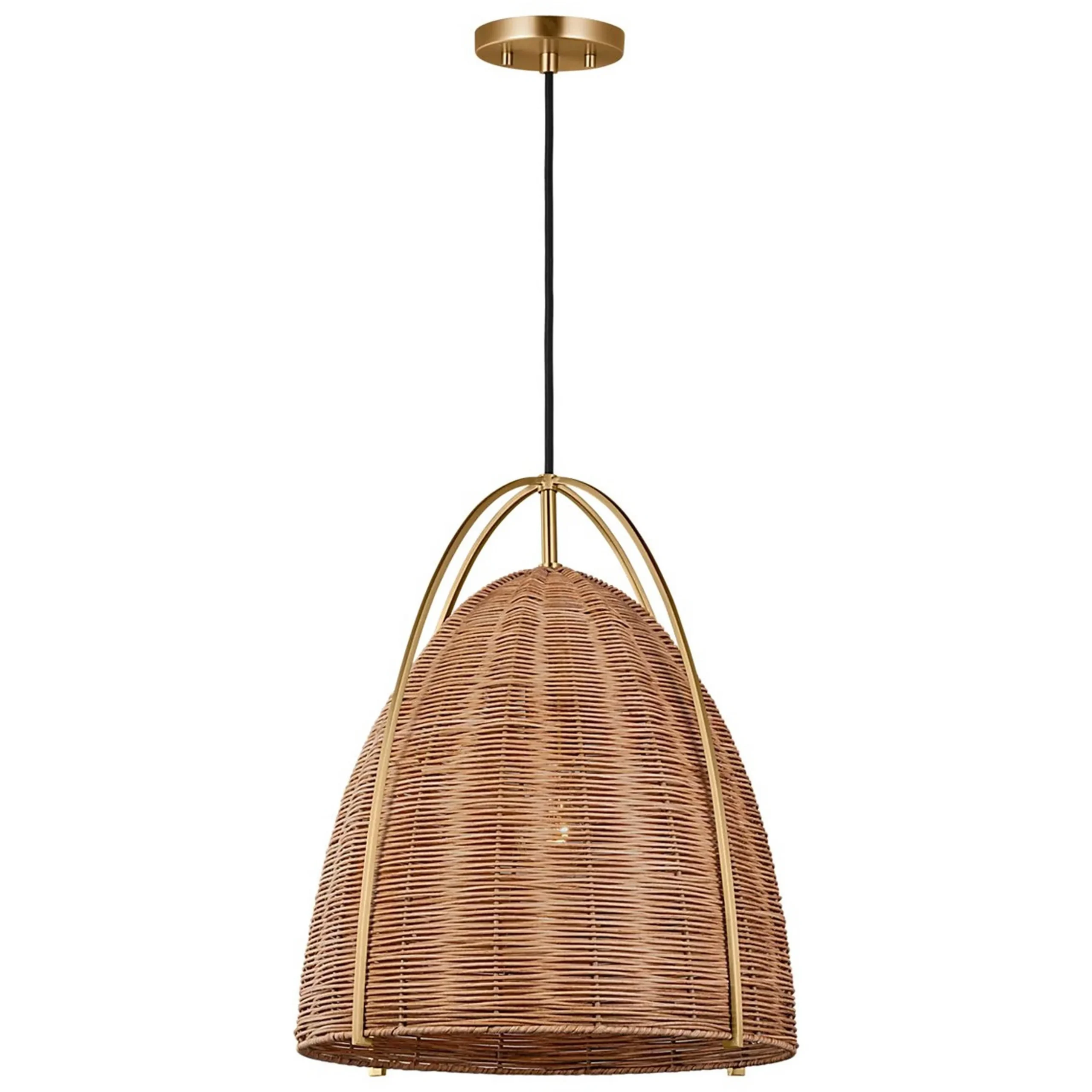 Bentlee Wicker Pendant - Large