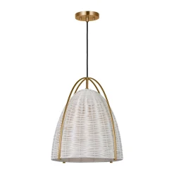 Bentlee Wicker Pendant - Large