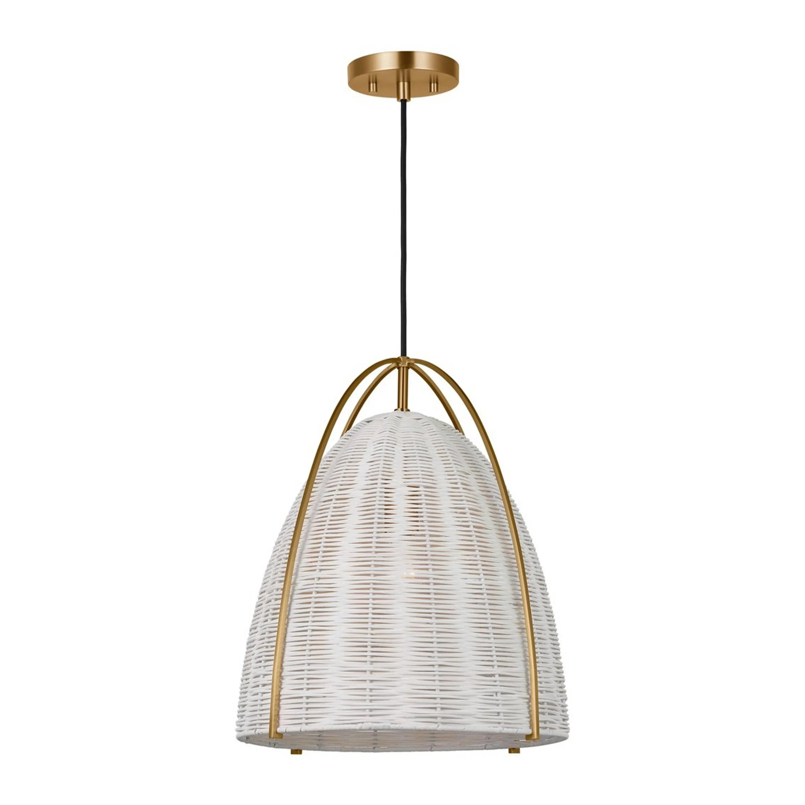 Bentlee Wicker Pendant - Large