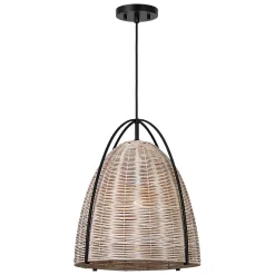Bentlee Wicker Pendant - Large