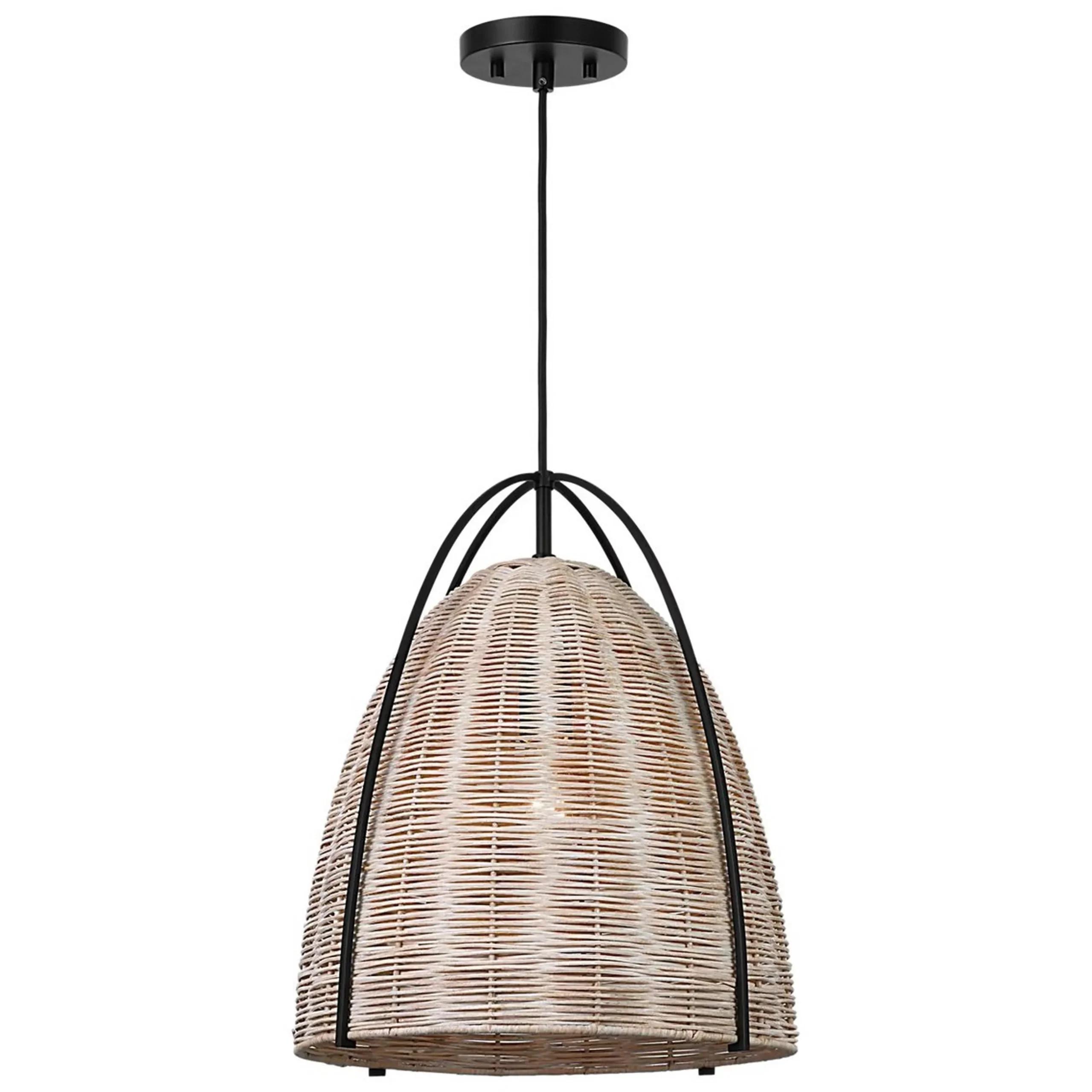Bentlee Wicker Pendant - Large