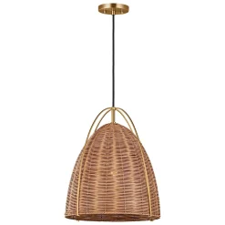 Bentlee Wicker Pendant - Small