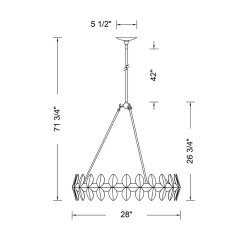 Bixby Chandelier - 6 Light
