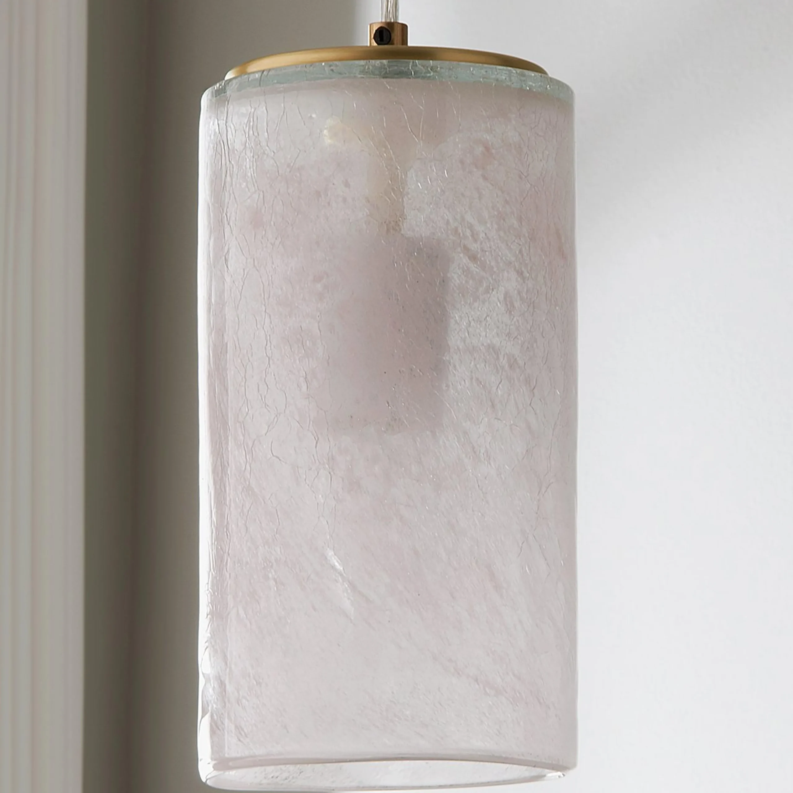 Blush Cylinder Pendant - Small