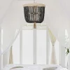 Boho Cottage Chandelier - Rounded Stone
