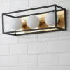 Boxed Globe Vanity Light -3 Light
