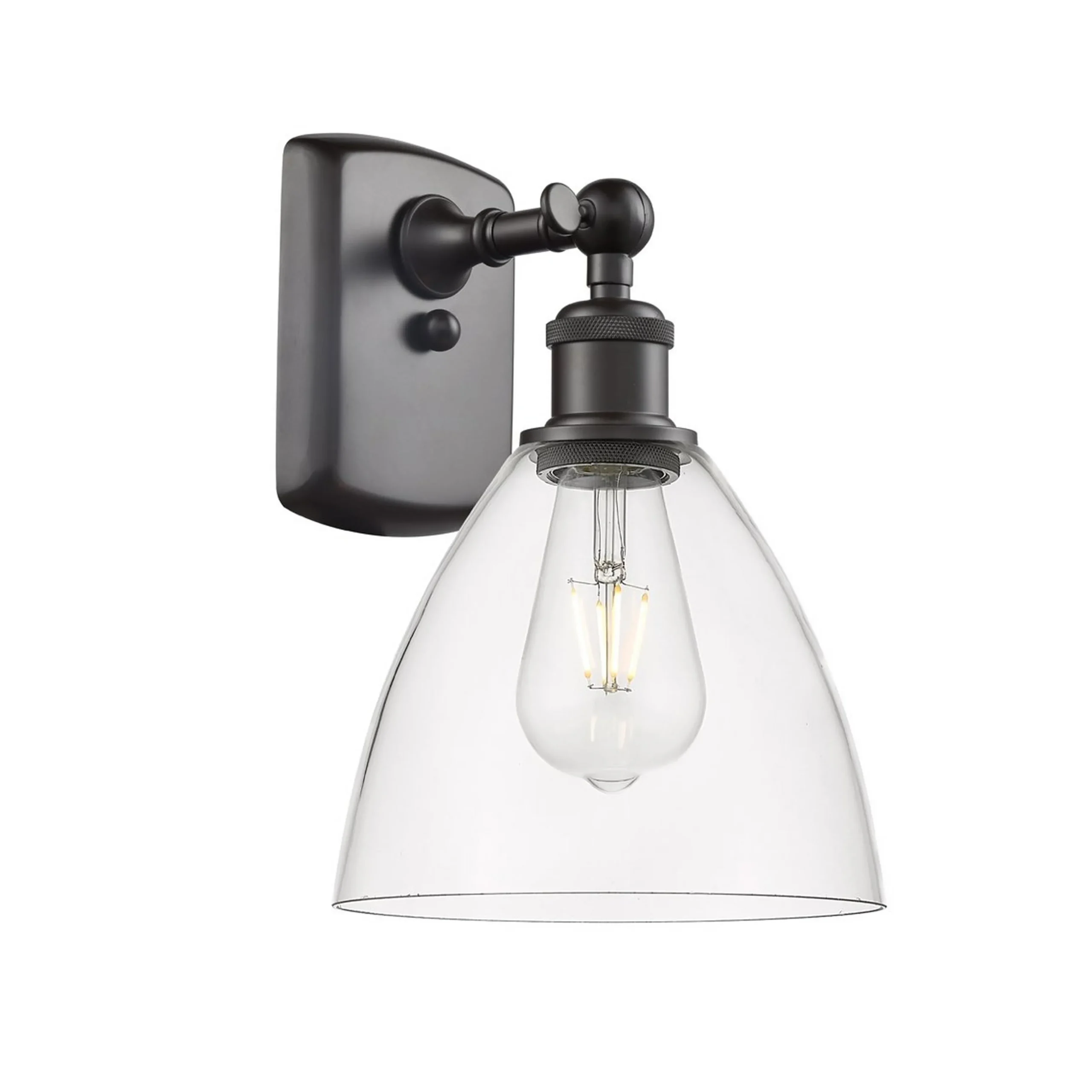 Branson Glass Bath Sconce - Clear
