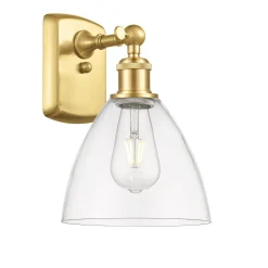 Branson Glass Bath Sconce - Clear