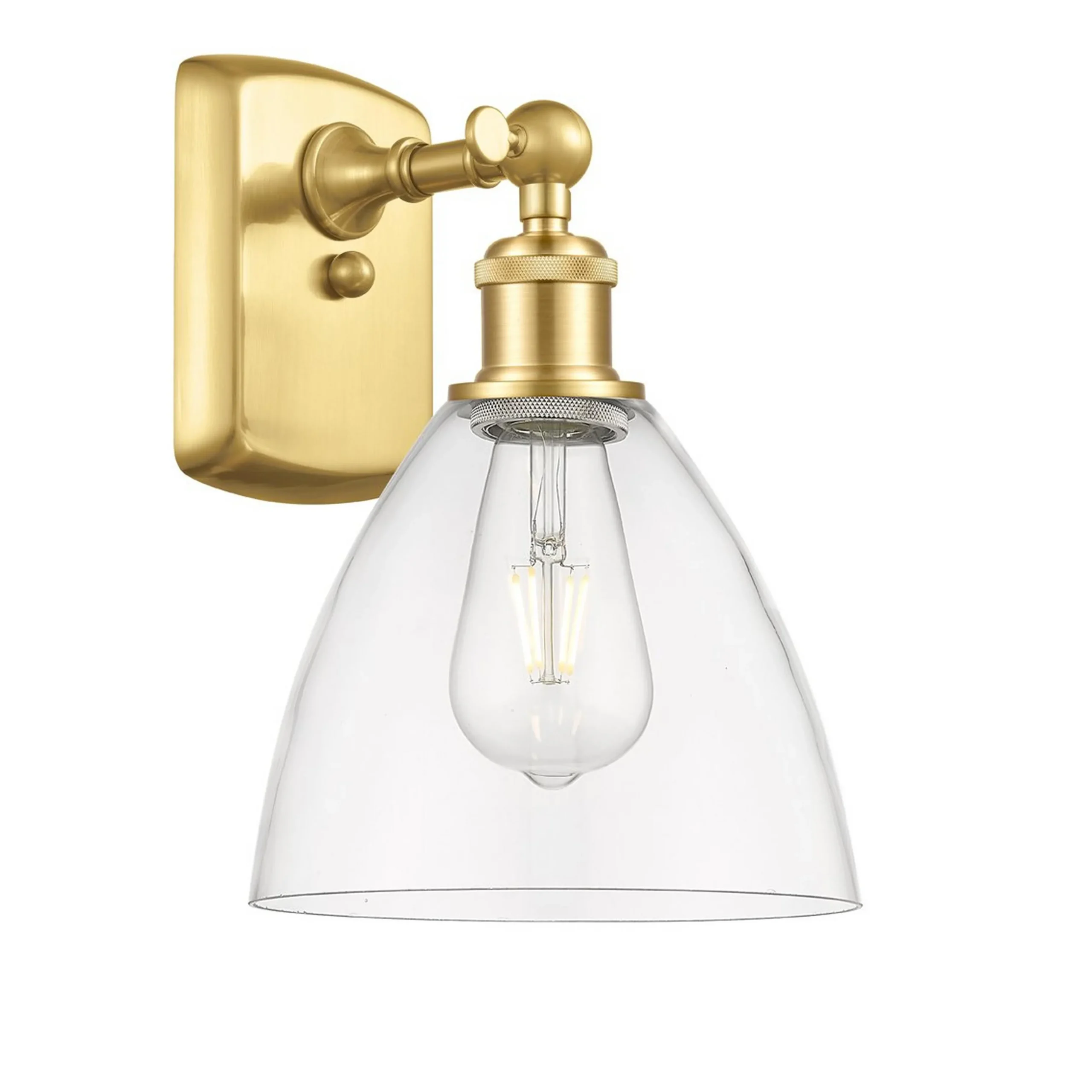 Branson Glass Bath Sconce - Clear