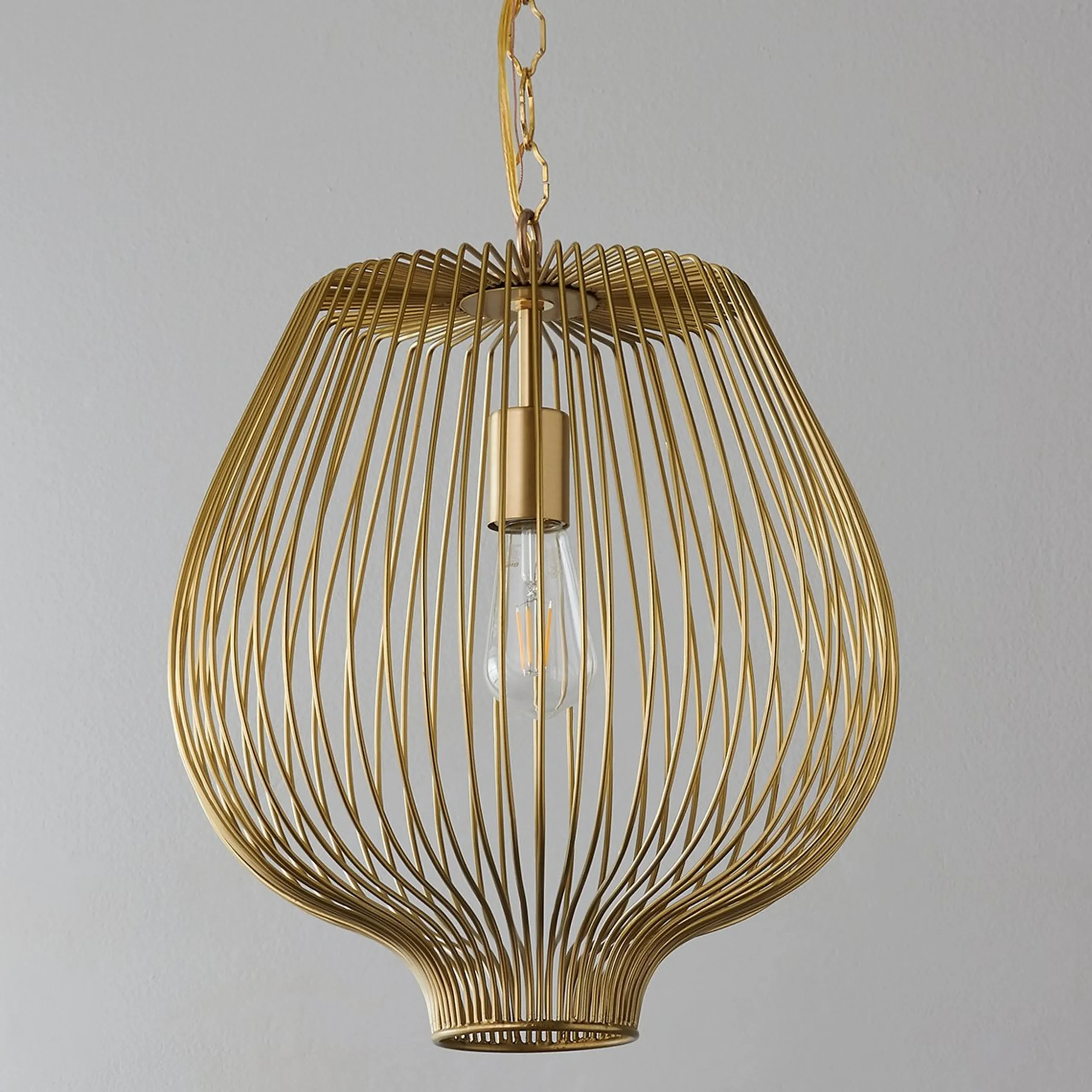 Bulbous Cage Pendant