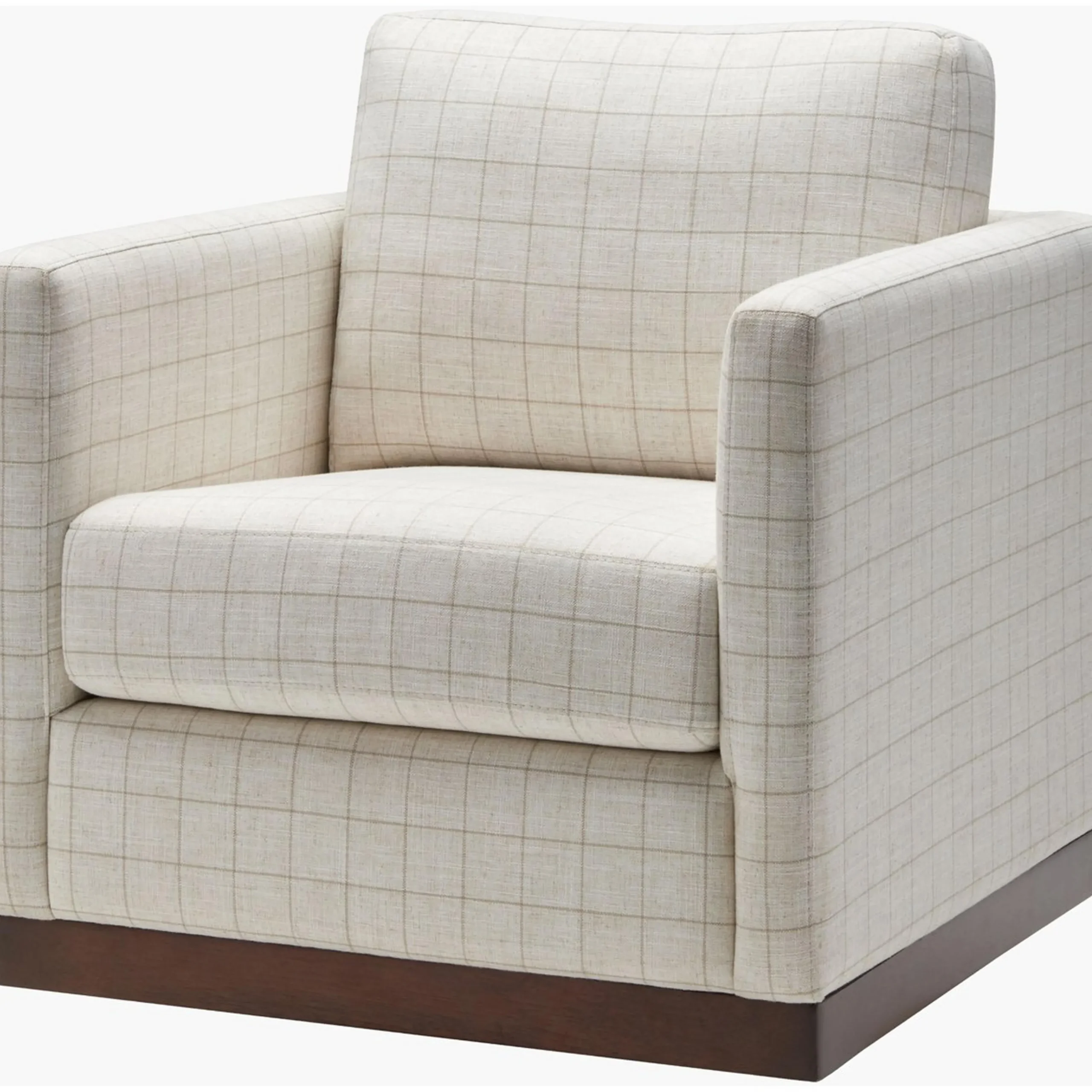 Caiden Swivel Chair - Patterned Linen