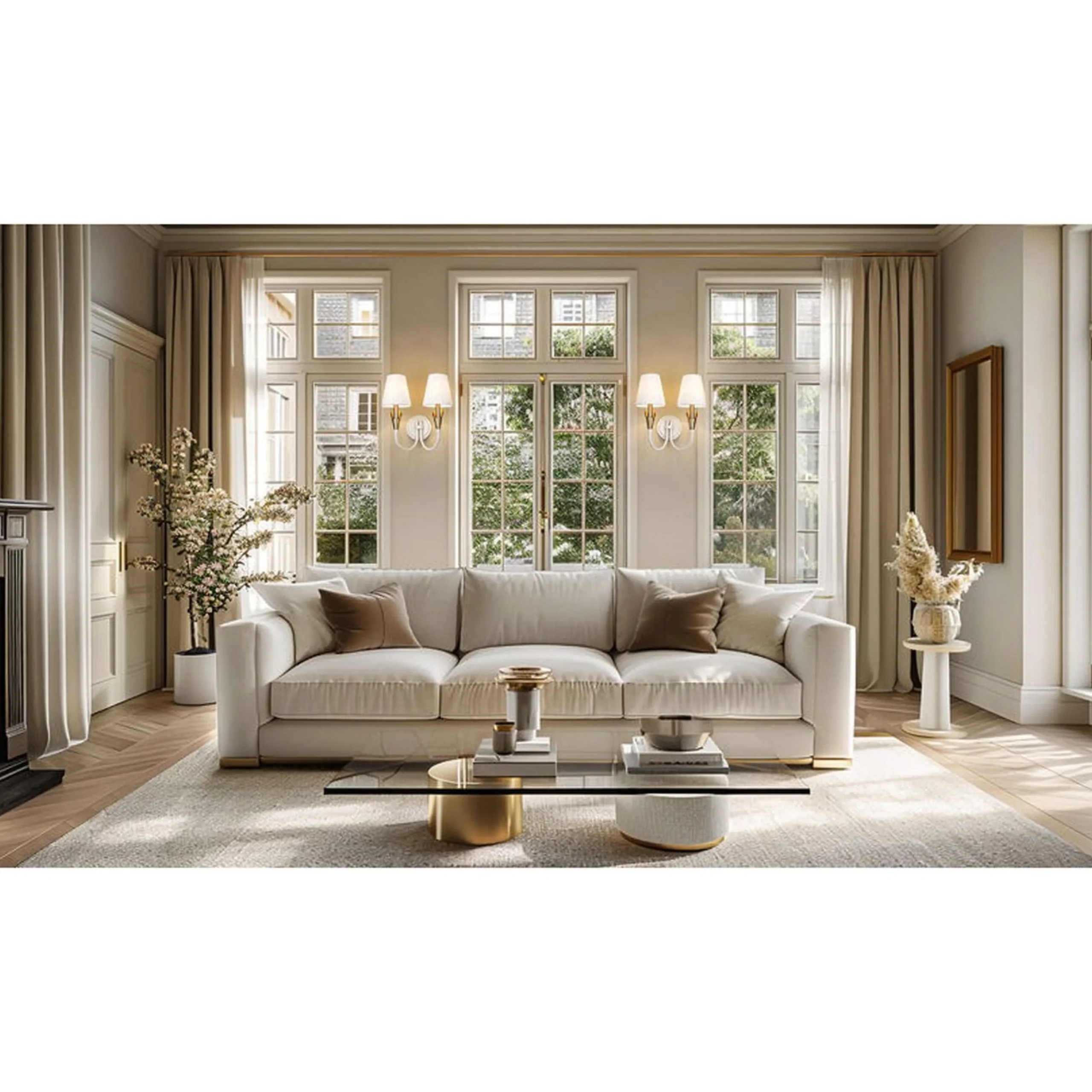 Callithyia Curved Double Sconce