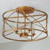 Camunez Drum Semi-Flush Ceiling Light