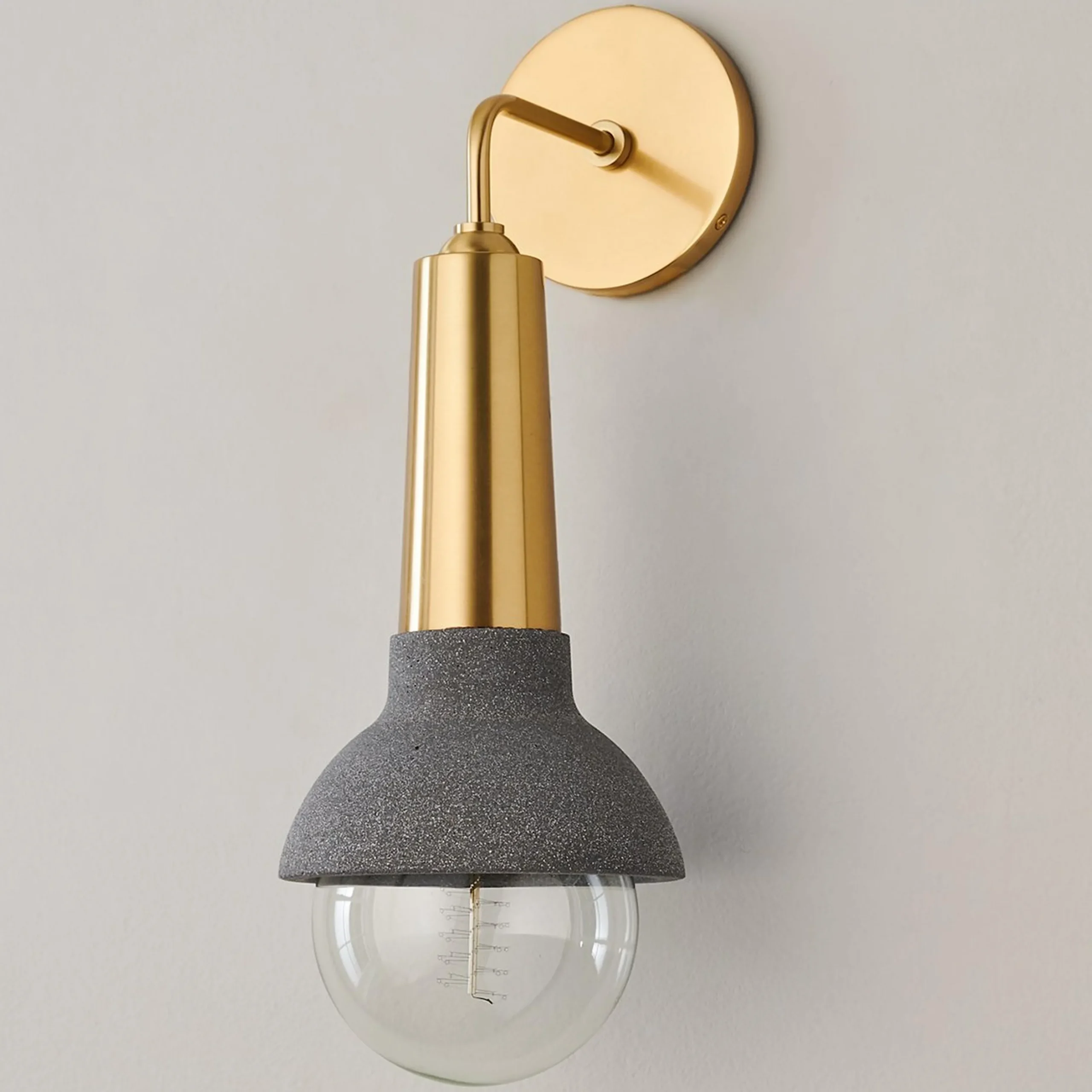 Capped Concrete Sconce