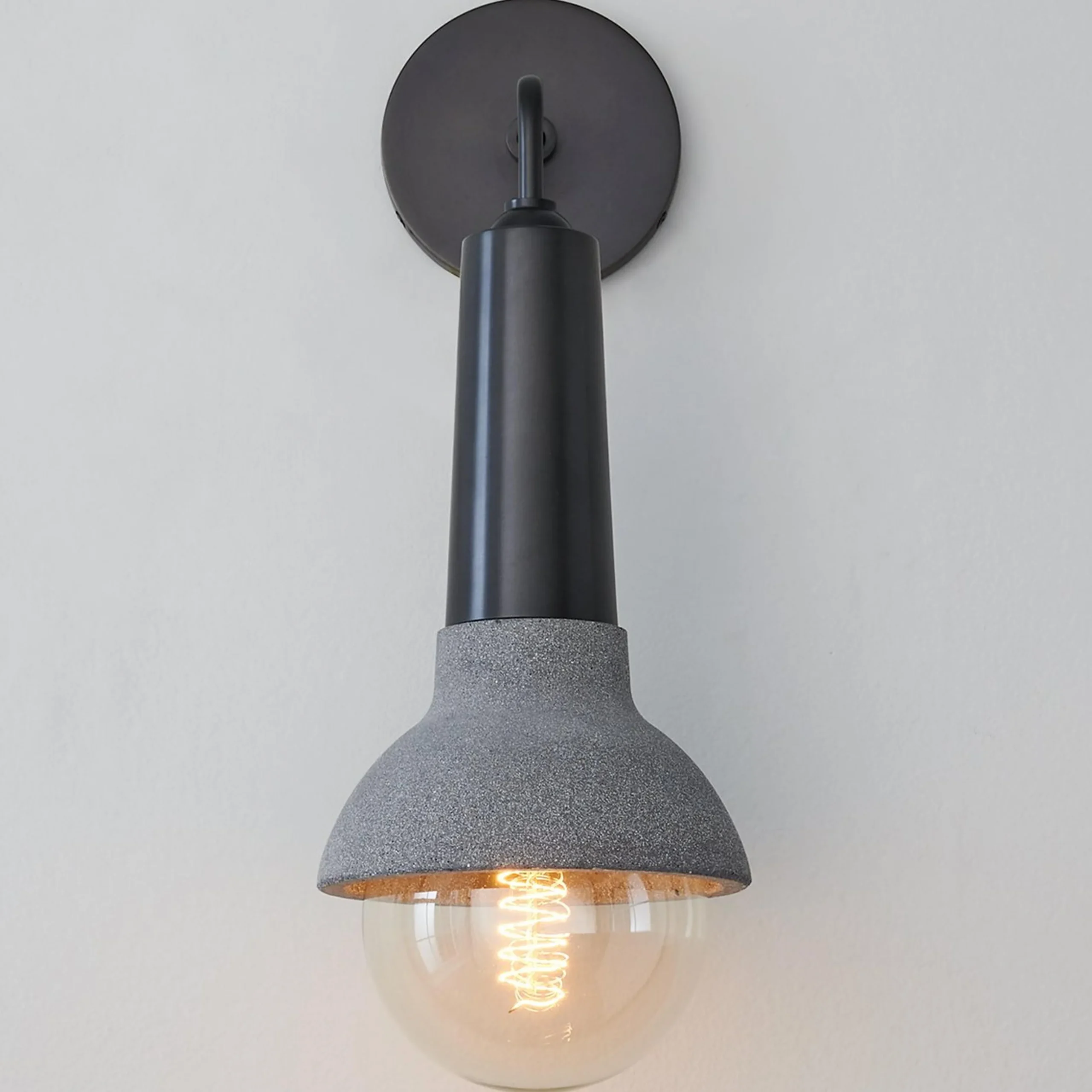 Capped Concrete Sconce