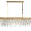 Cascading Crystals Island Chandelier - Rectangular