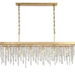 Cascading Crystals Island Chandelier - Rectangular