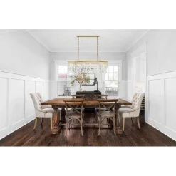 Cascading Crystals Island Chandelier - Rectangular
