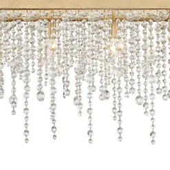 Cascading Crystals Island Chandelier - Rectangular