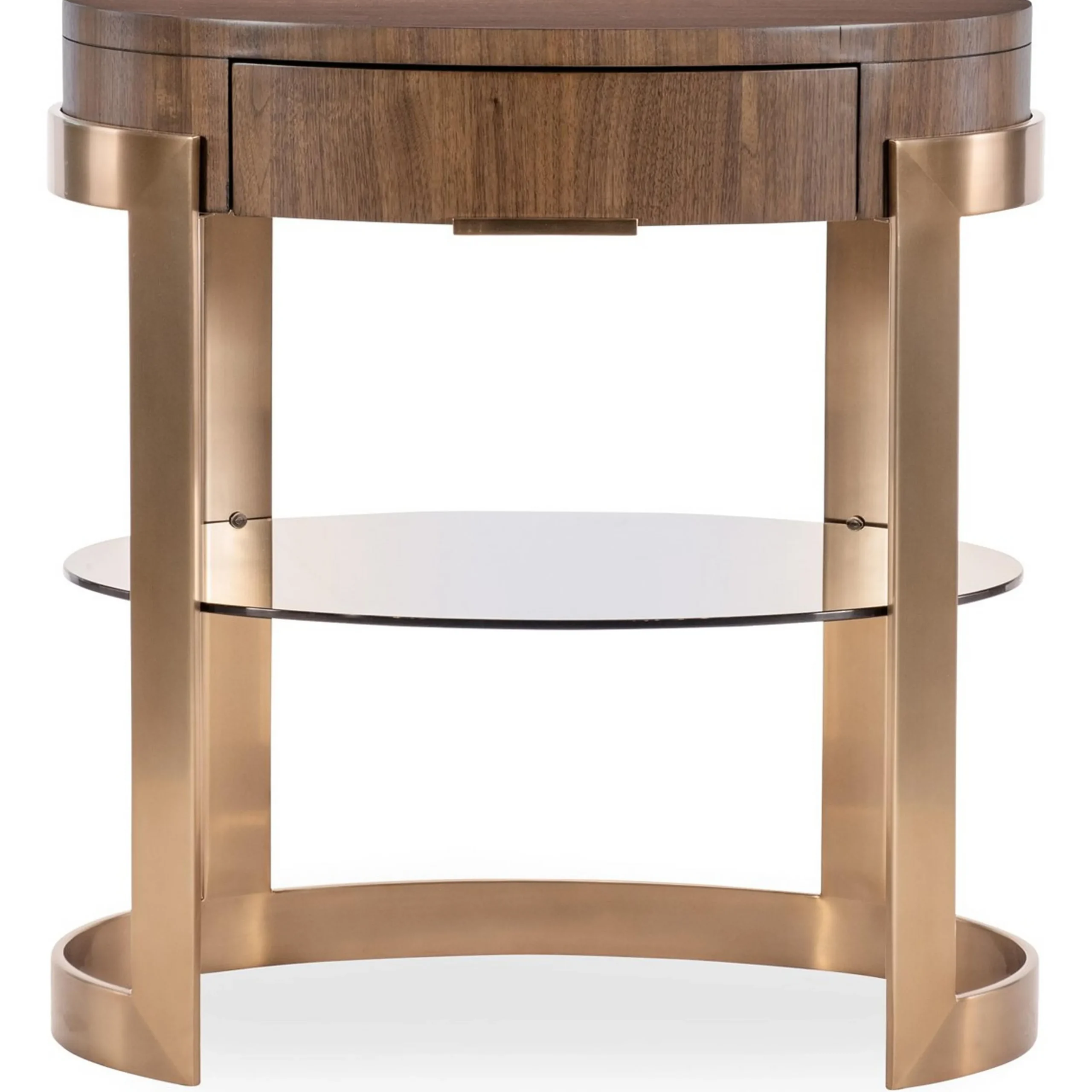 Cecily Side Table - Glass and Metal