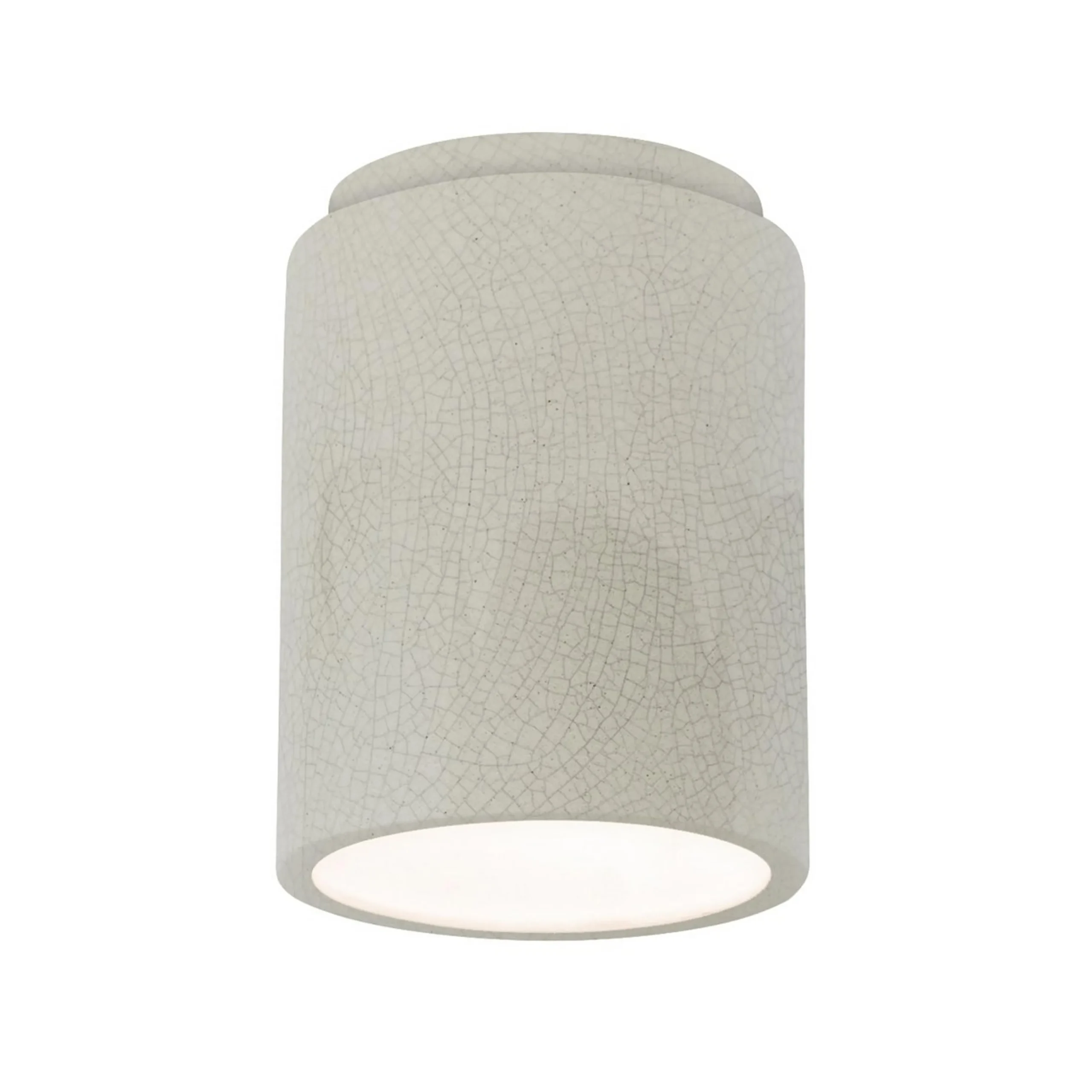 Ceramic Cylinder Ceiling Light - Crackle