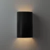 Ceramic Cylinder Outdoor Sconce - Small - Matte