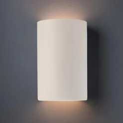Ceramic Cylinder Outdoor Sconce - Large - Matte