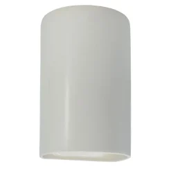 Ceramic Cylinder Outdoor Sconce - Large - Matte
