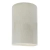 Ceramic Cylinder Outdoor Sconce - Small - Crackle