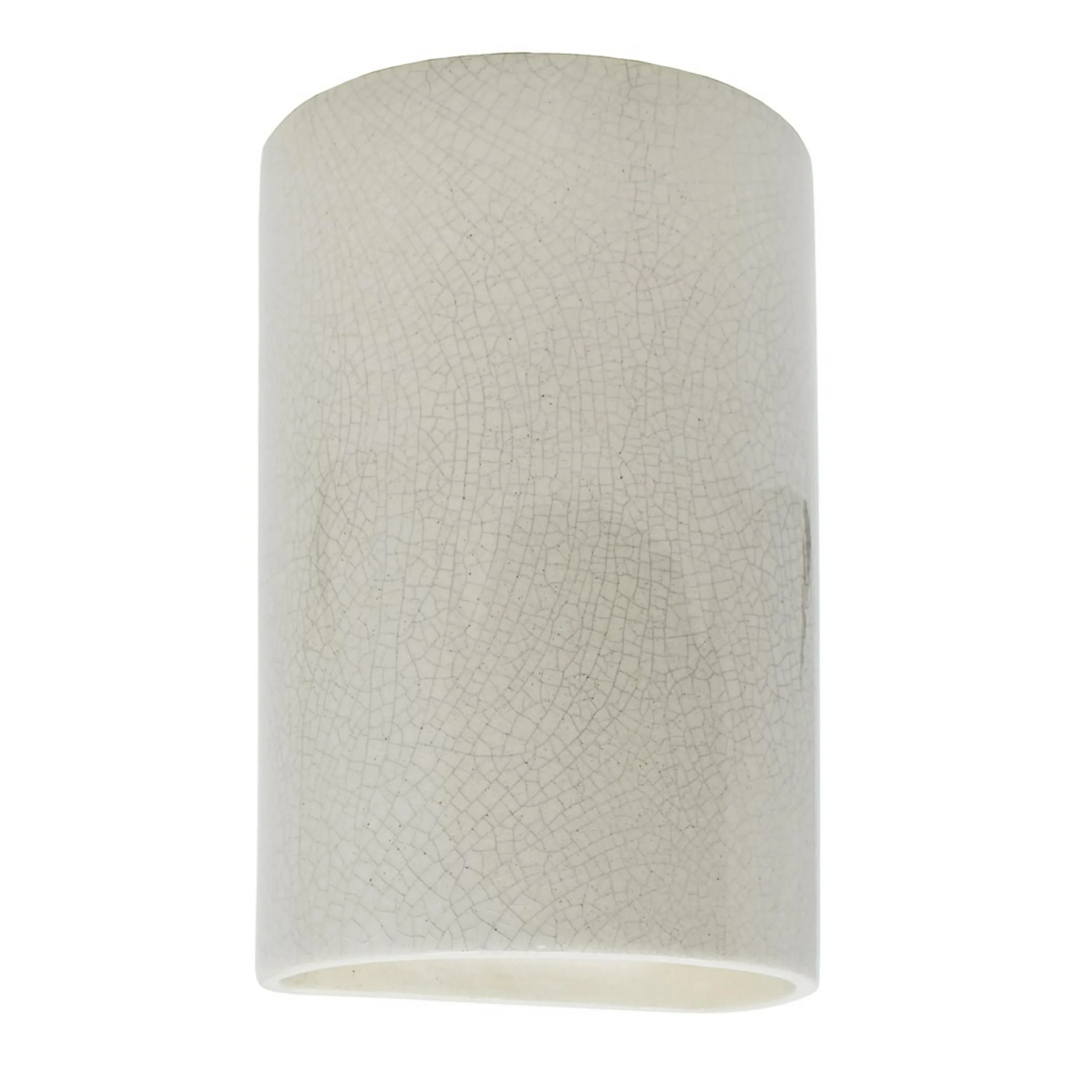 Ceramic Cylinder Outdoor Sconce - Small - Crackle