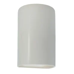 Ceramic Cylinder Outdoor Sconce - Small - Matte