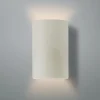 Ceramic Cylinder Outdoor Sconce - Large - Crackle