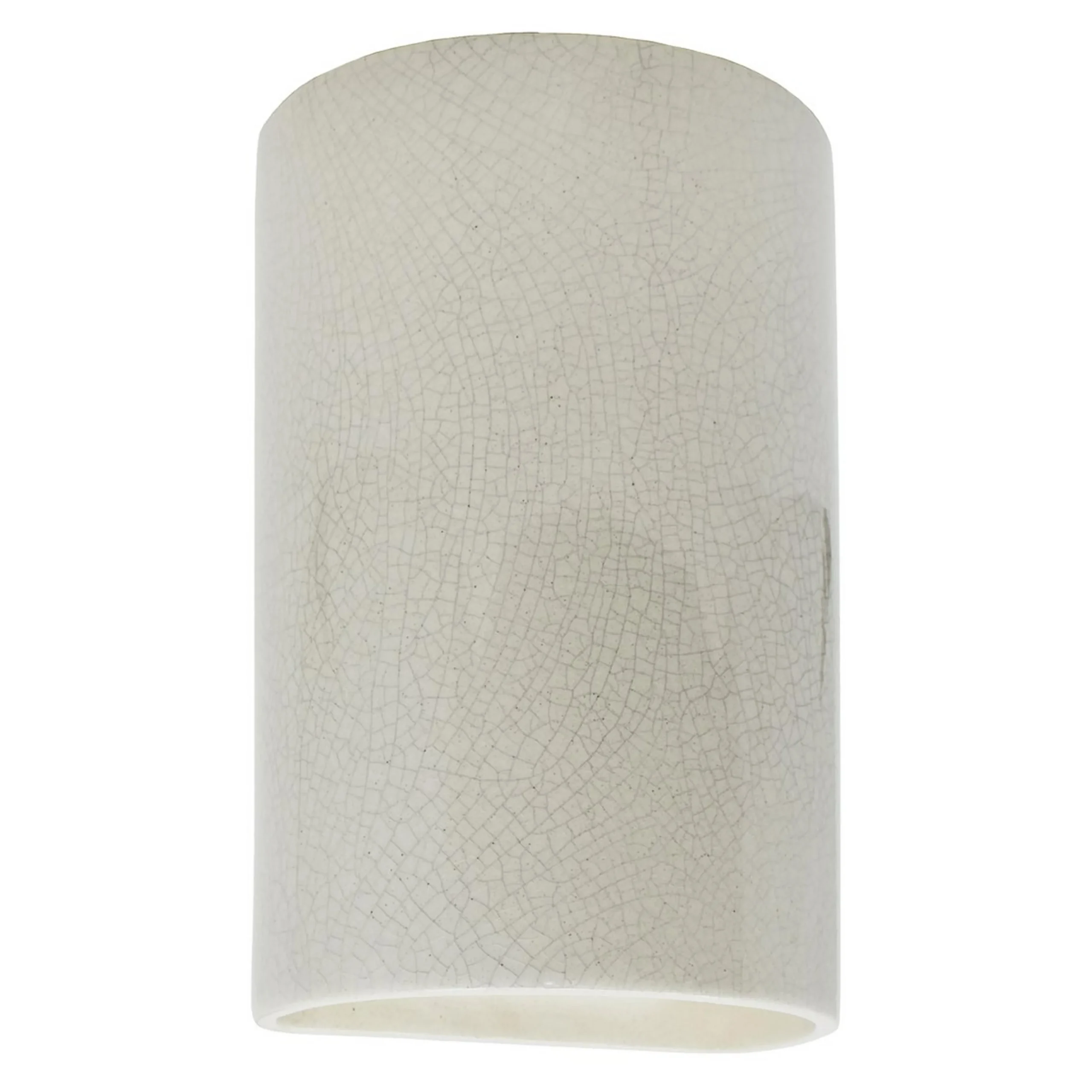 Ceramic Cylinder Outdoor Sconce - Large - Crackle