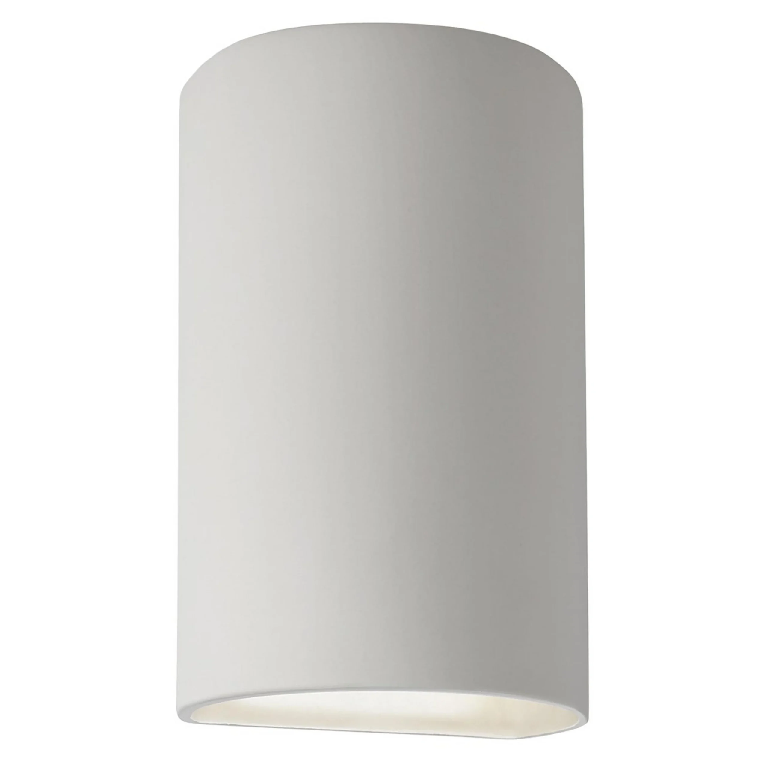 Ceramic Cylinder Sconce - Large - Bisque