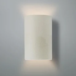 Ceramic Cylinder Sconce - Large - Crackle