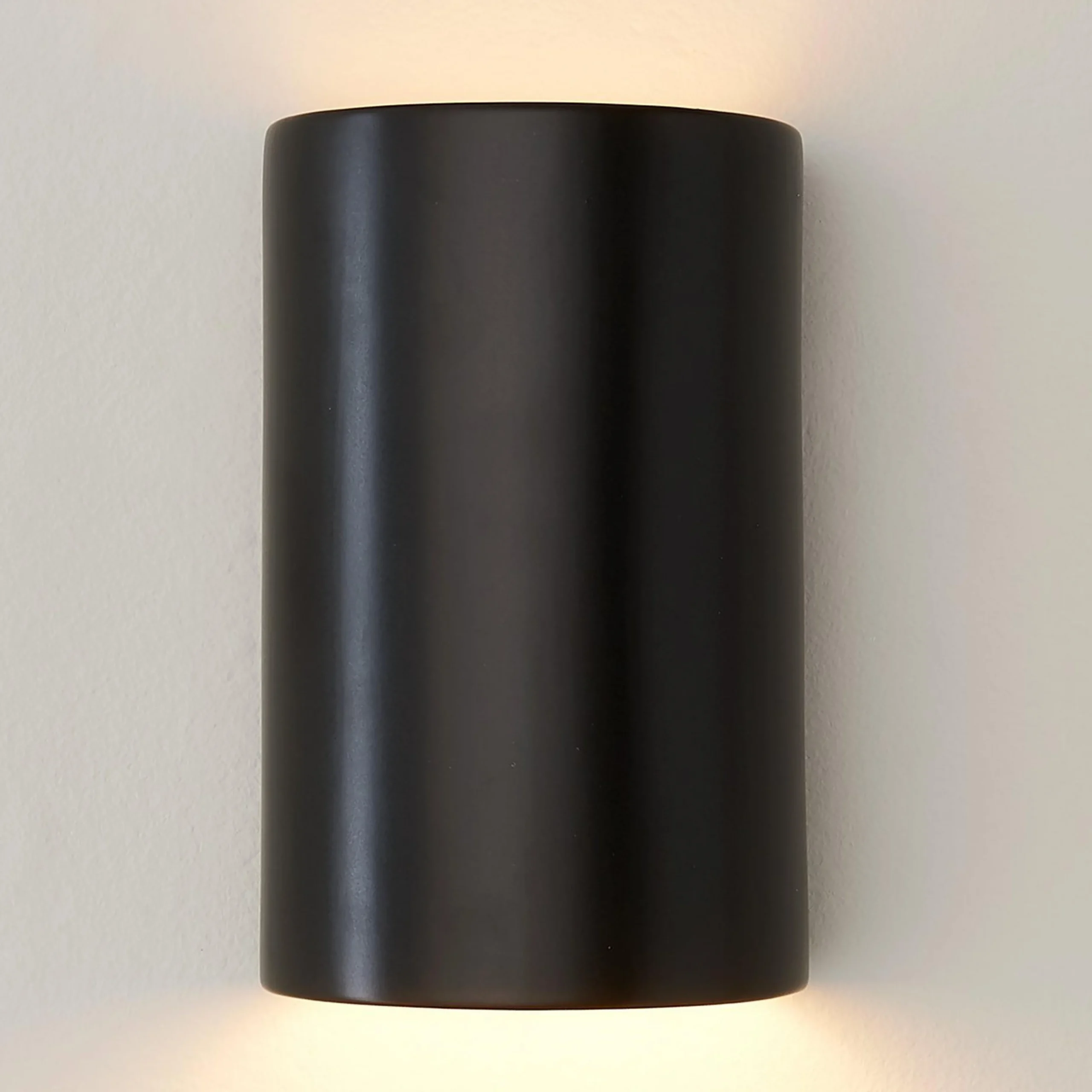 Ceramic Cylinder Sconce - Small - Matte