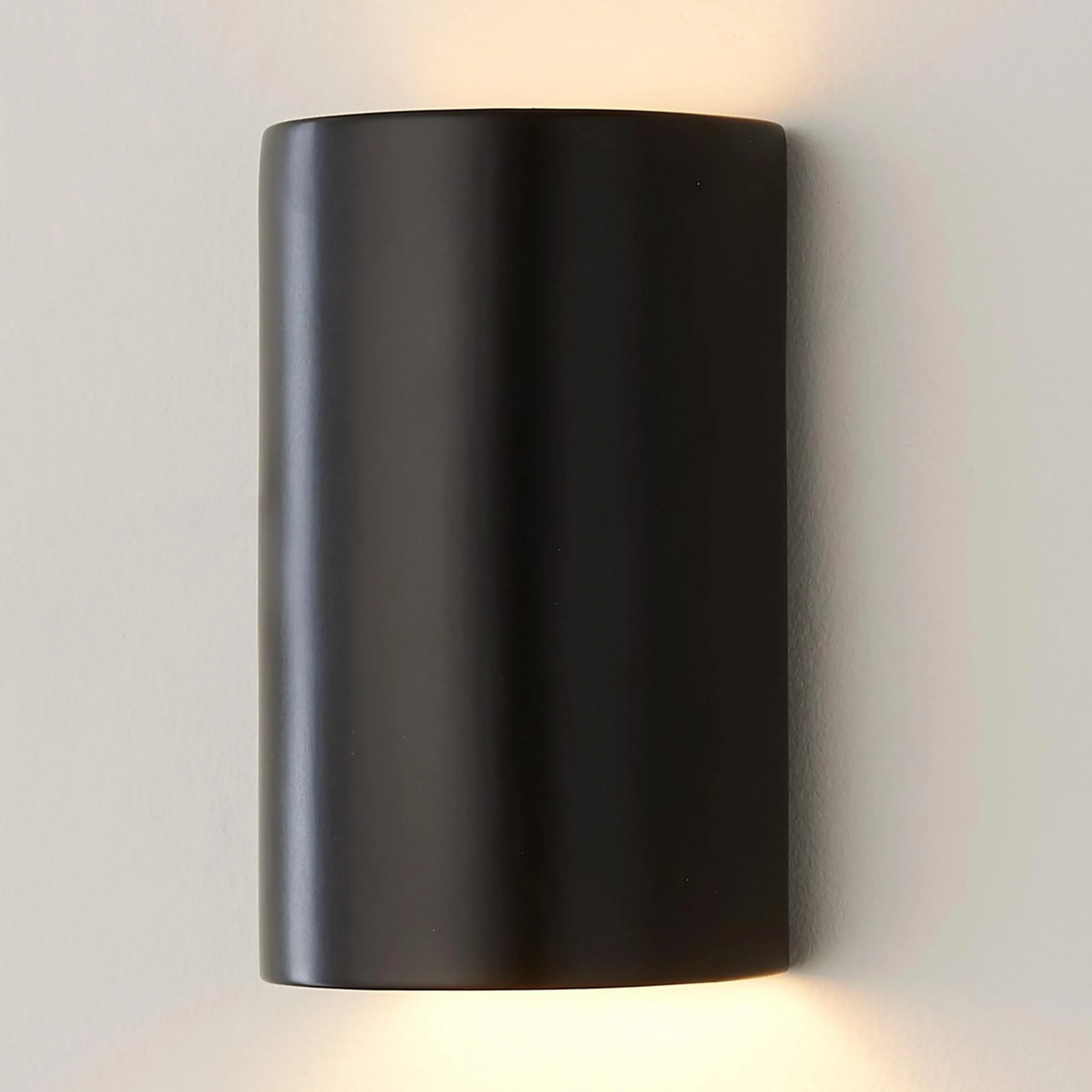 Ceramic Cylinder Sconce - Small - Matte